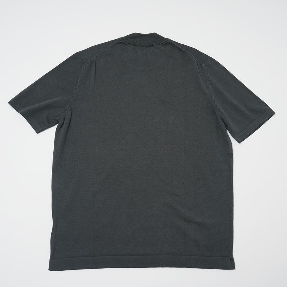 GRAN SASSO グランサッソ チャコールモックネック ニットTシャツ 54