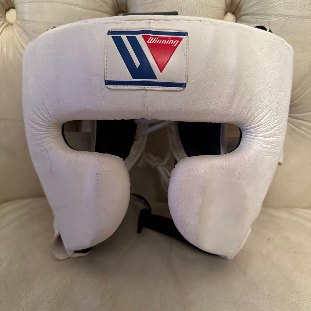 ☆★Winning ボクシングヘッドギア ホワイト 格闘技ボクシングサイズM★☆
