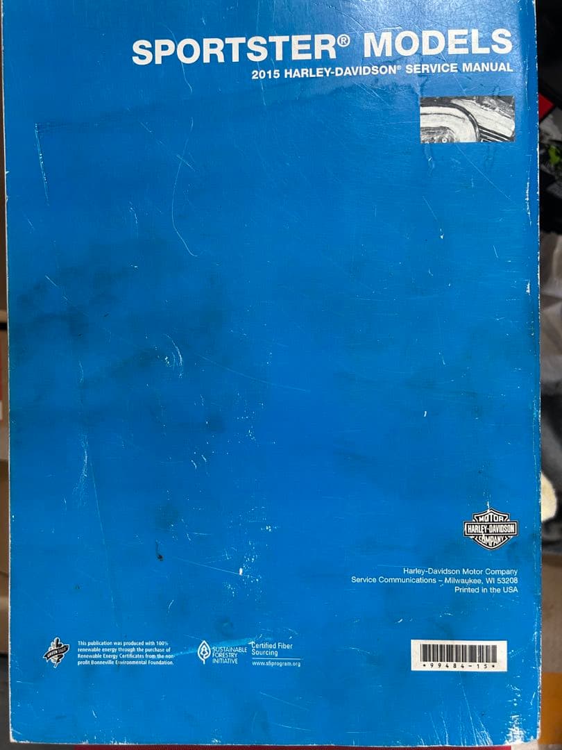 ハーレーダビットソン　スポーツスターサービスマニュアル