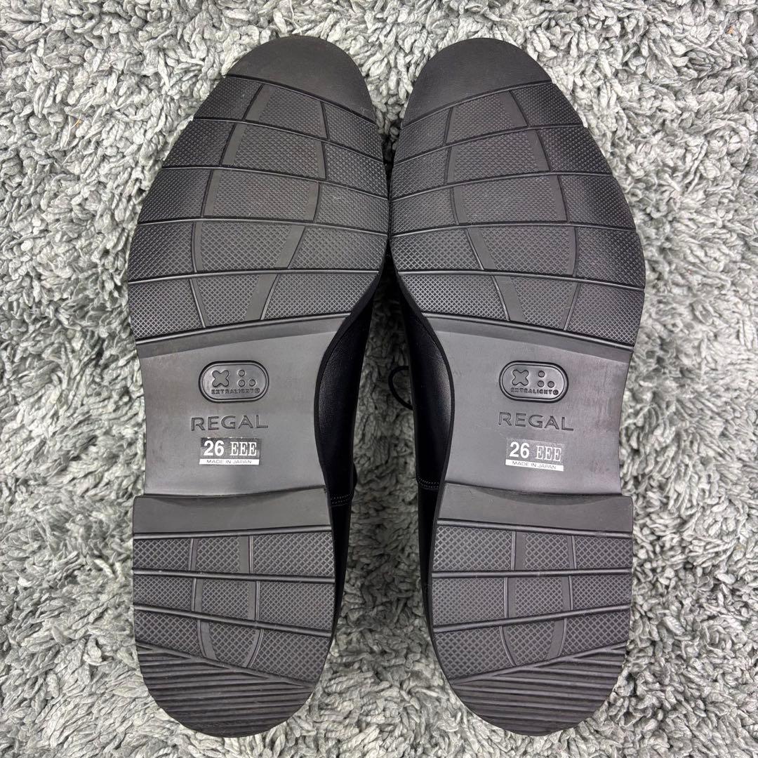 極美品✨リーガル REGAL ストレートチップ レザー ブラック 黒 軽量