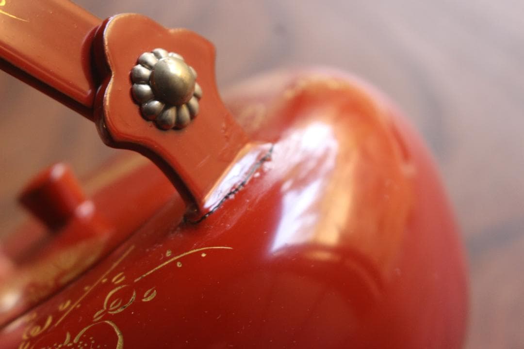 小傷有！極上朱漆に蓬莱沈金の美しい輪島塗の屠蘇器＆重箱セット（検お重