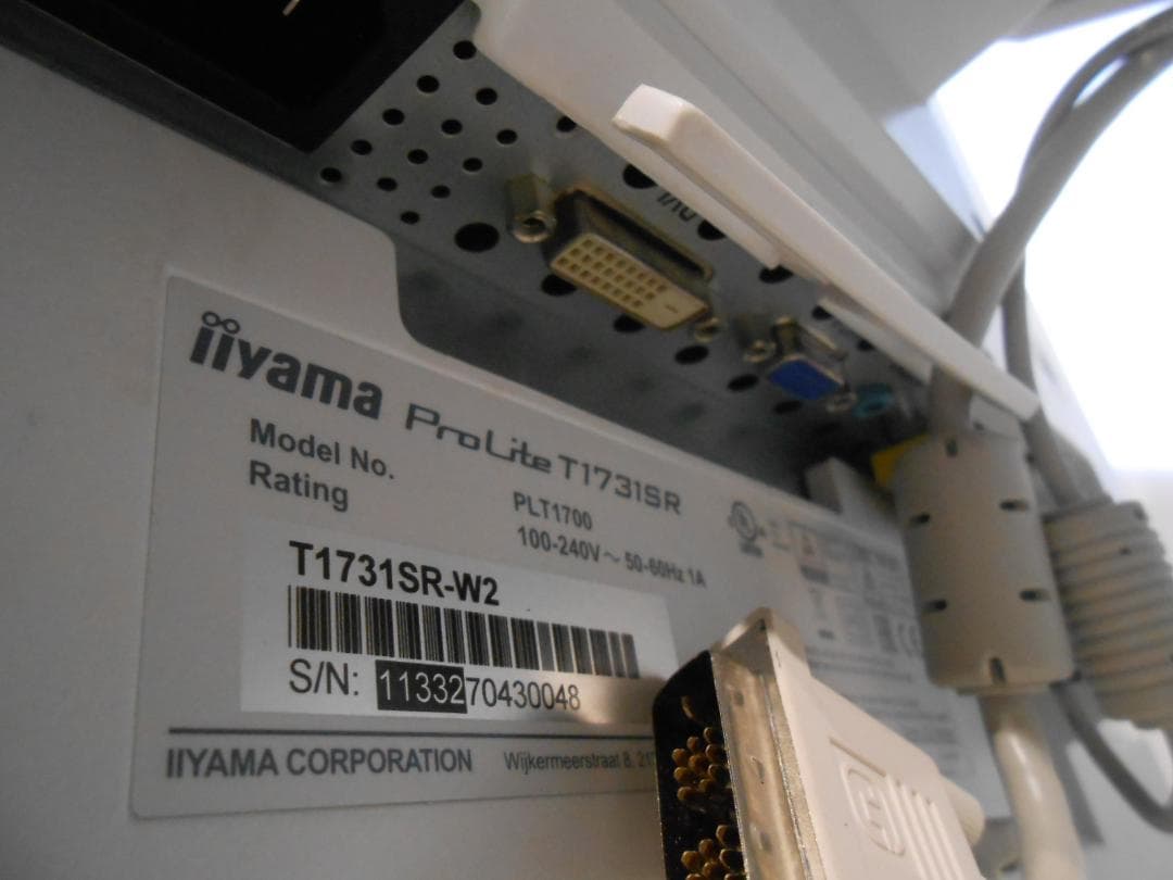 タッチパネル液晶ディスプレイ iiyama T1731SR