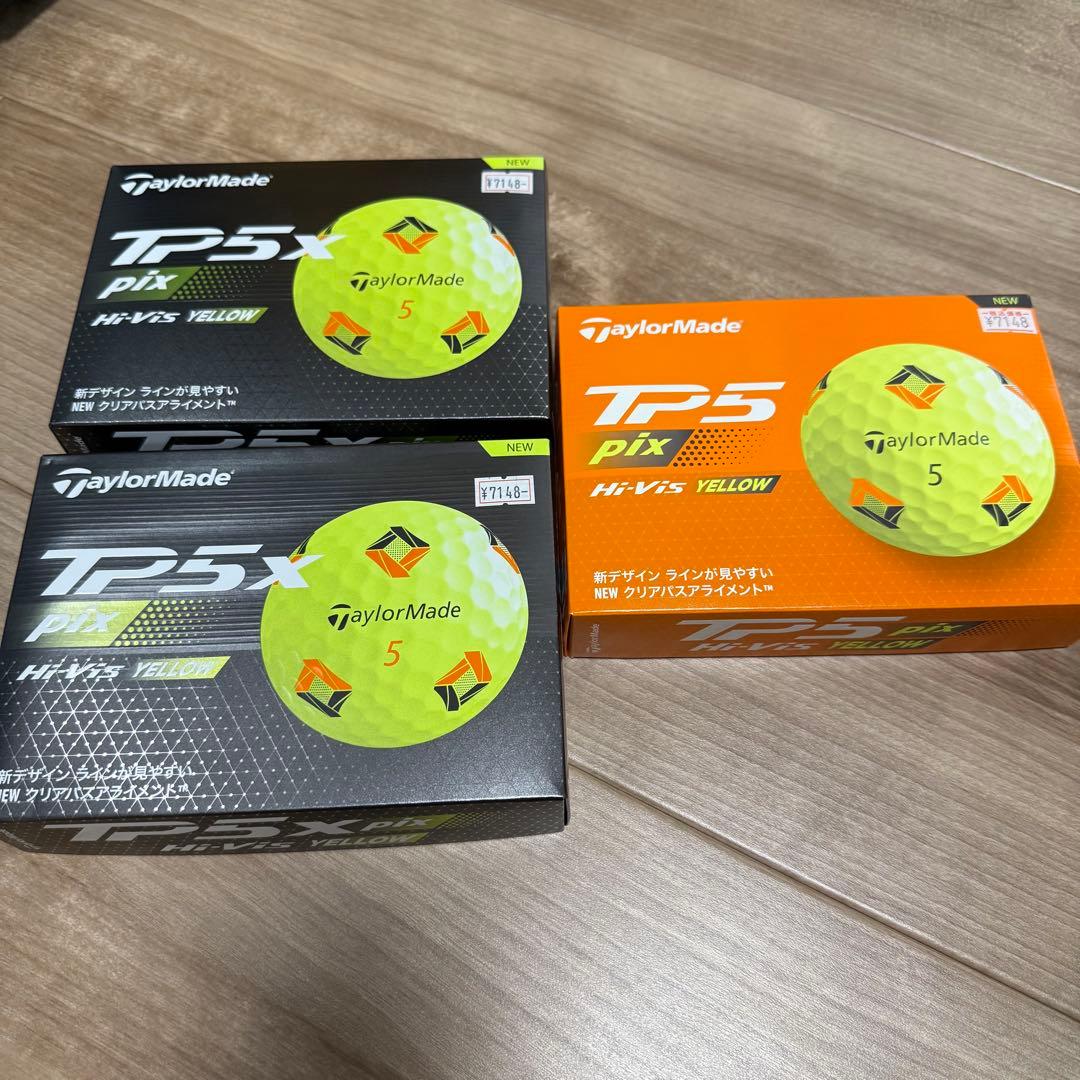 新品　テーラーメイド TP5 pix TP5X pixセット販売 イエロー