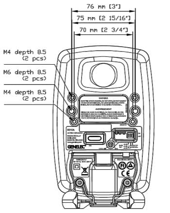 Genelec 6010A ペア 220v ステップアップ トランス付属