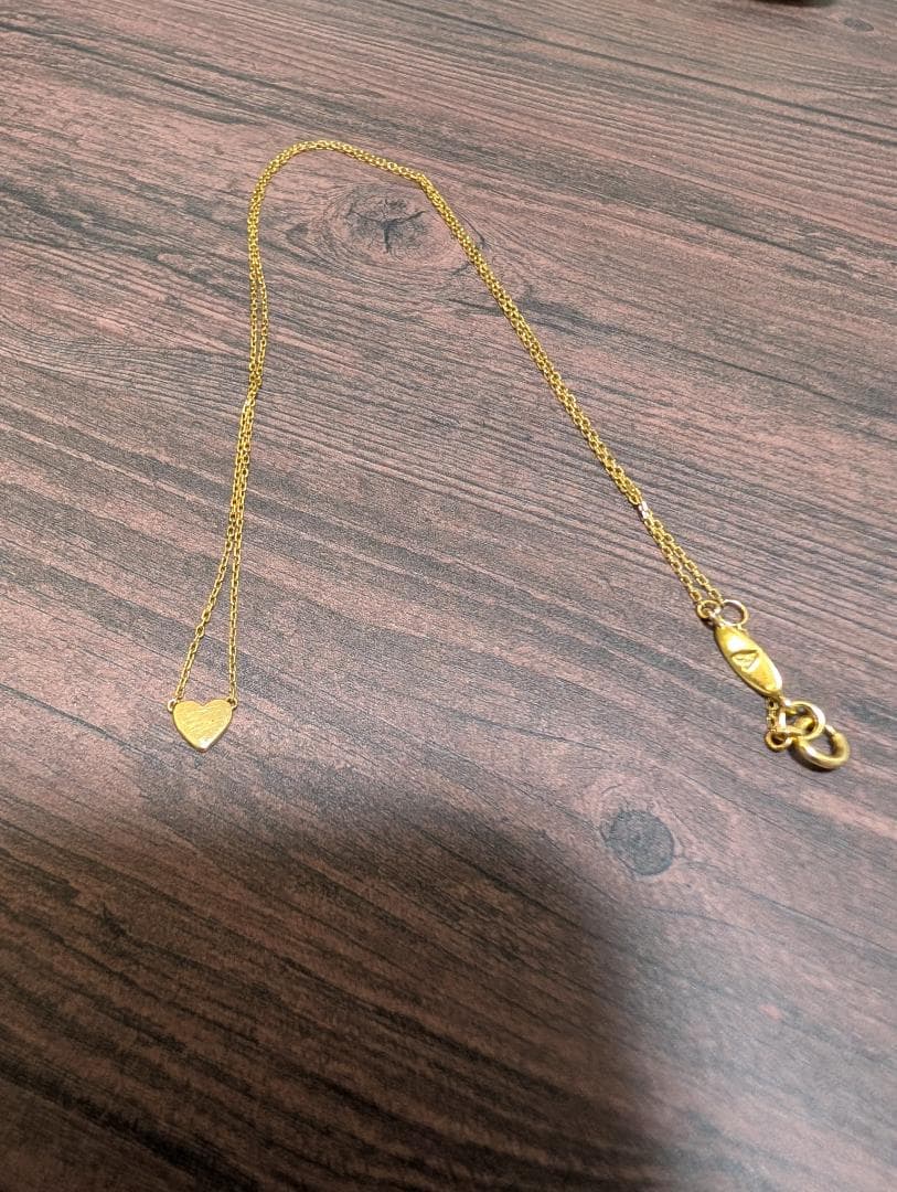 AHKAH ハートネックレス K18 イエローゴールド VC0102010100