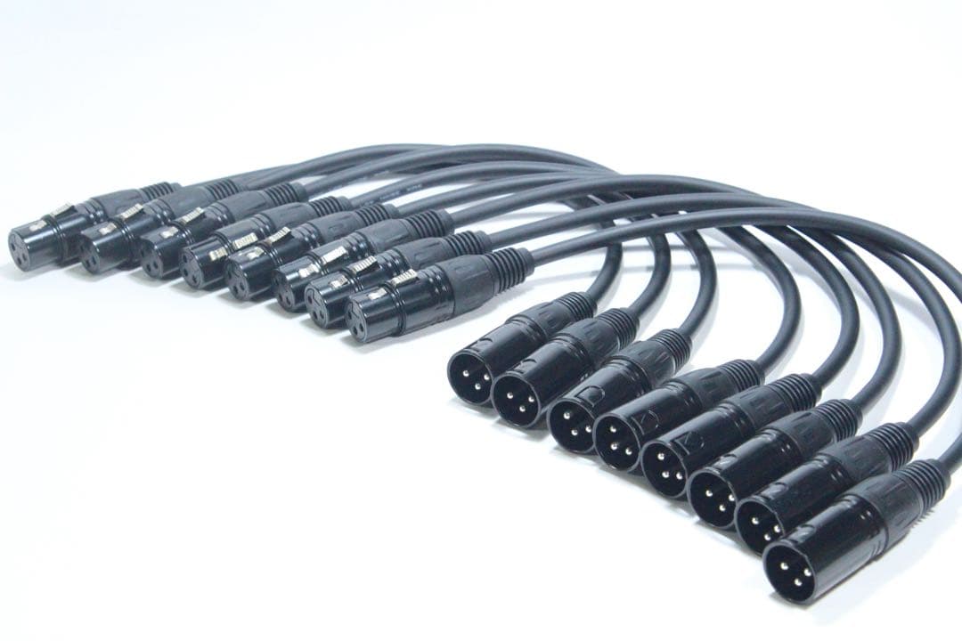 マイクケーブル 3m 8本セット【mogami2549/xlrオス-xlrメス】