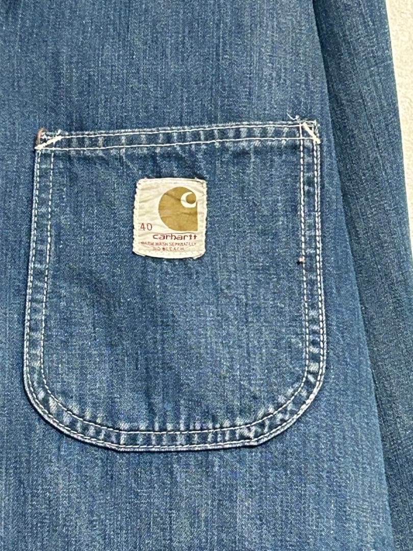60-70's Carhartt デニム チョアコート カバーオール USA製