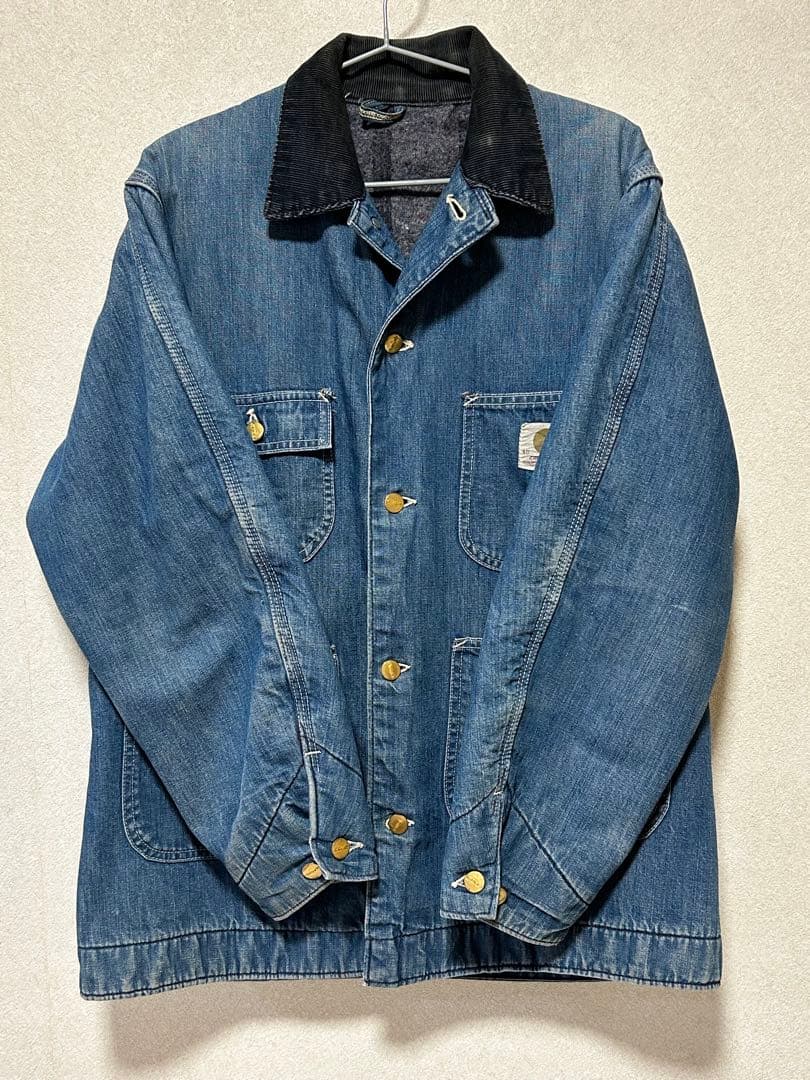 60-70's Carhartt デニム チョアコート カバーオール USA製
