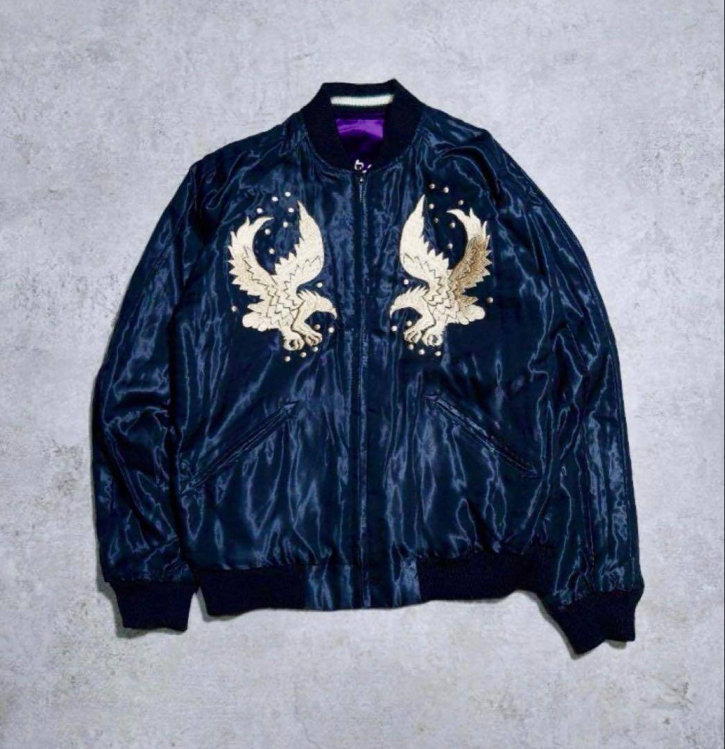 東洋エンタープライズ リバーシブルスカジャン別珍 BEAMS BOY別注 刺繍