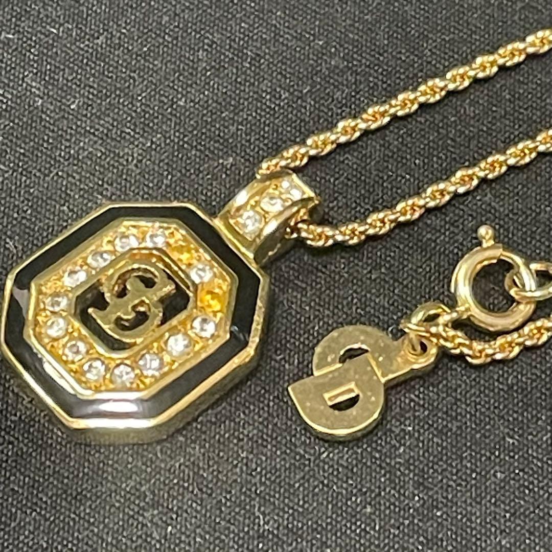 Christian Dior　ディオール　ネックレス　ペンダント　ラインストーン