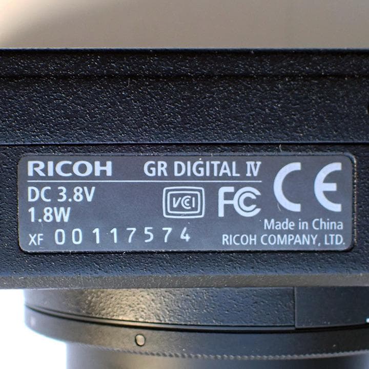 リコー　RICOH GR DIGITAL IV