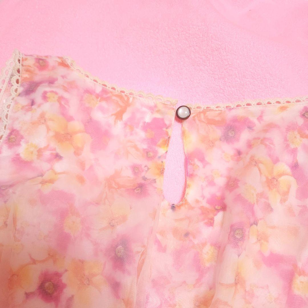 送料¥０♡LIZ LISAリズリサ オーガンジー お花柄 ワンピース