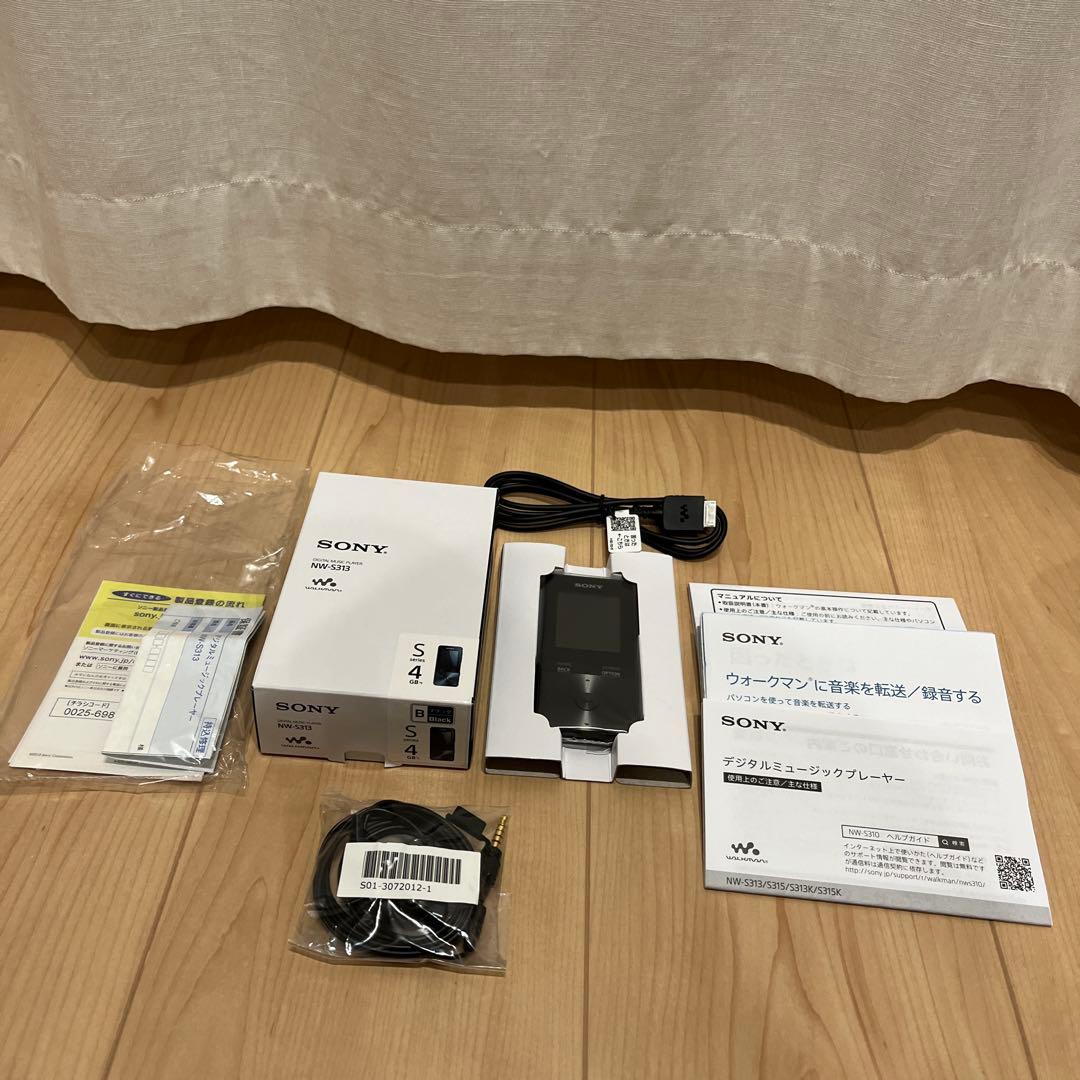 SONY NW-S313 ブラック デジタルオーディオプレーヤー送料込み　新品