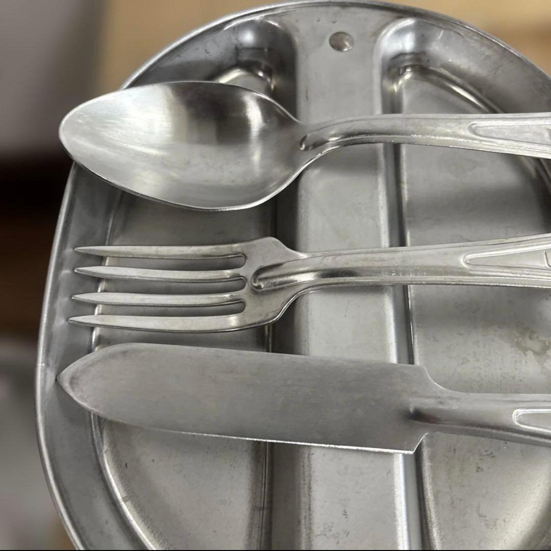 米軍　実物　1982年　メスキットパン　カトラリーセット　送料無料　③