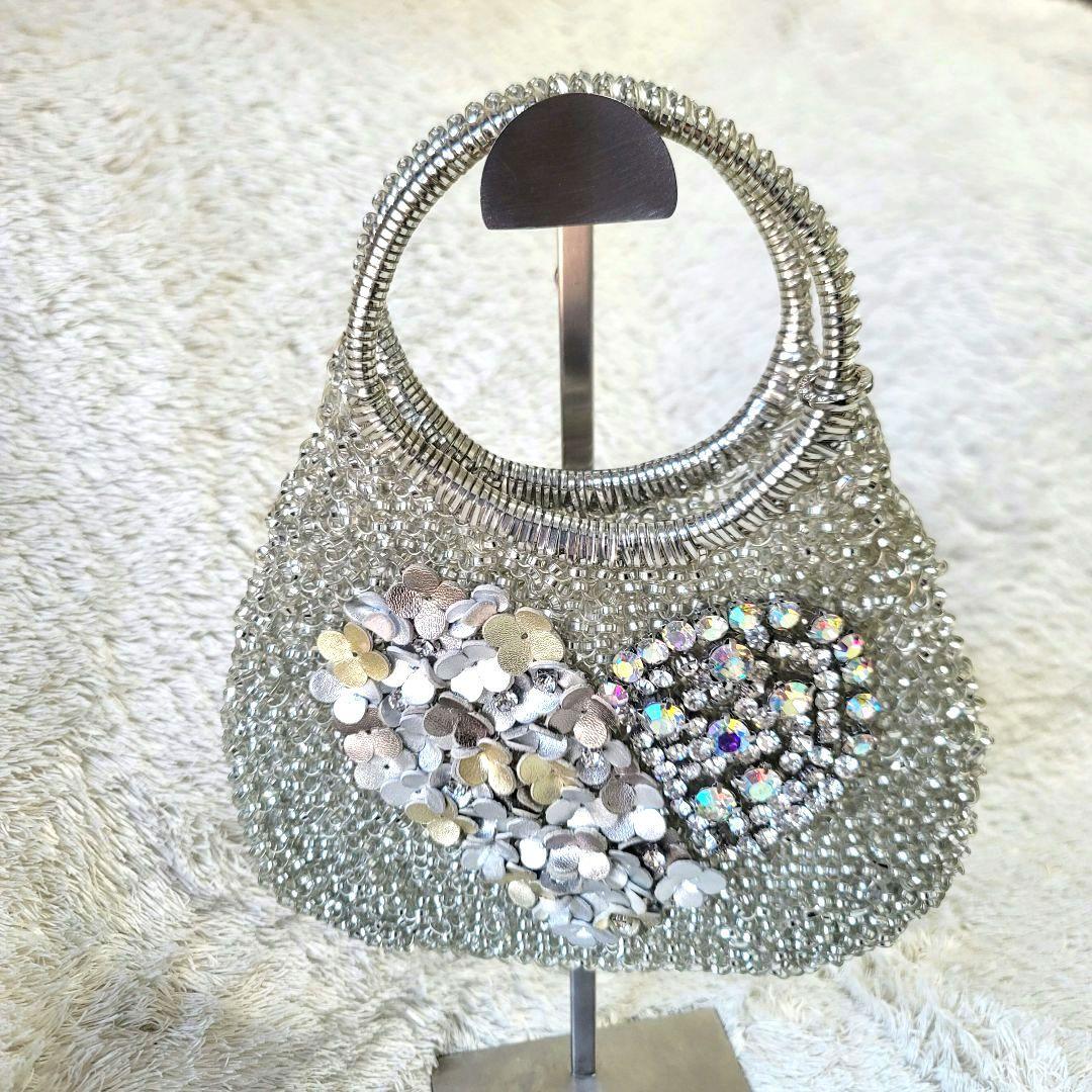 ANTEPRIMA アンテプリマ ワイヤーバッグ シルバー ビジュー ハート