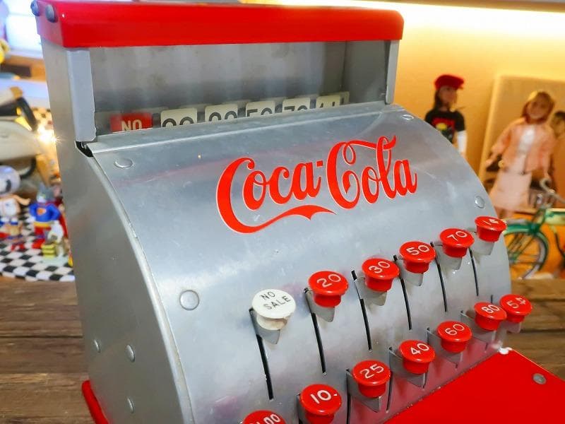 コカコーラ 本物 50s ビンテージ トイレジスター アンティーク