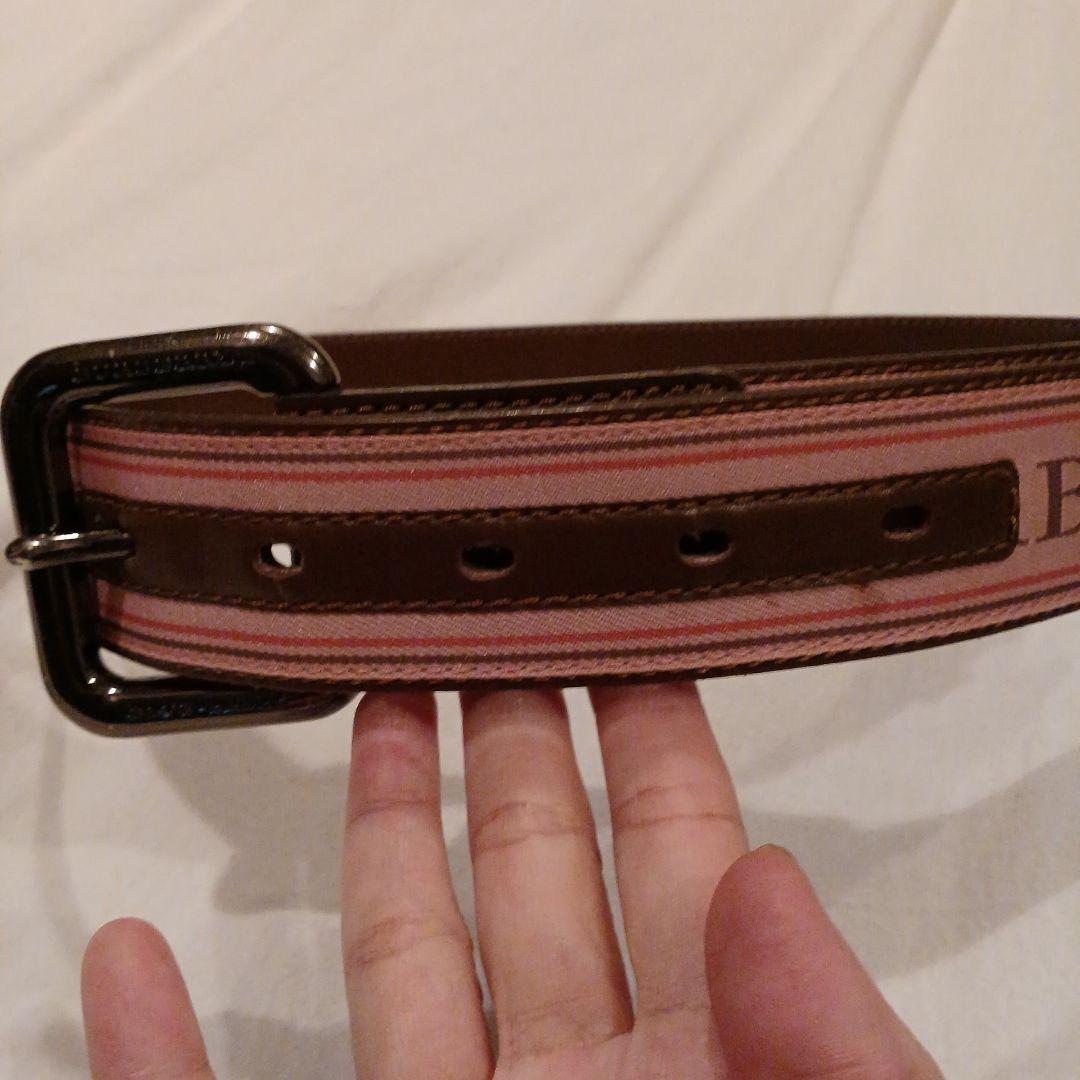BURBERRY　BLUE LABEL　ベルト　ピンク