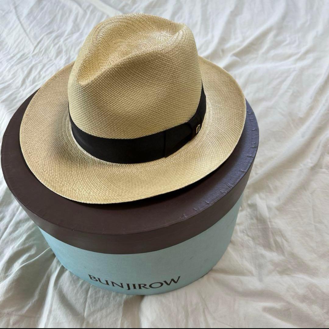 Lサイズ　BUNJIROW パナマハット　文二郎　箱付き