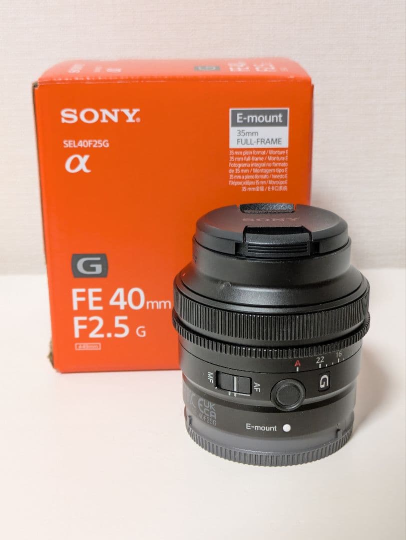 SONY FE 40mm F2.5 G レンズ　SEL40F25G