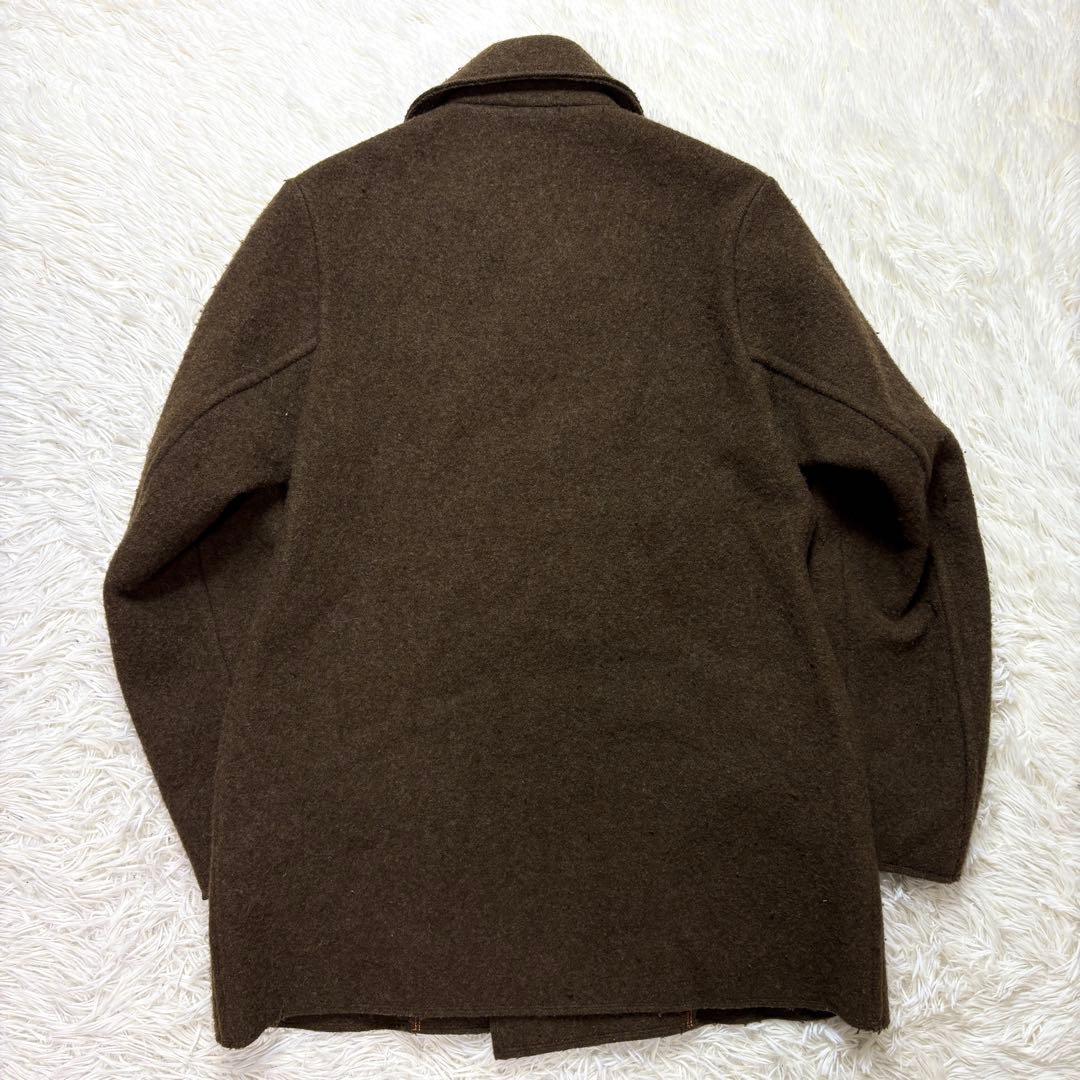 【美品】45RPM カーキ ダブルブレストコート Pコート ウール 2サイズ