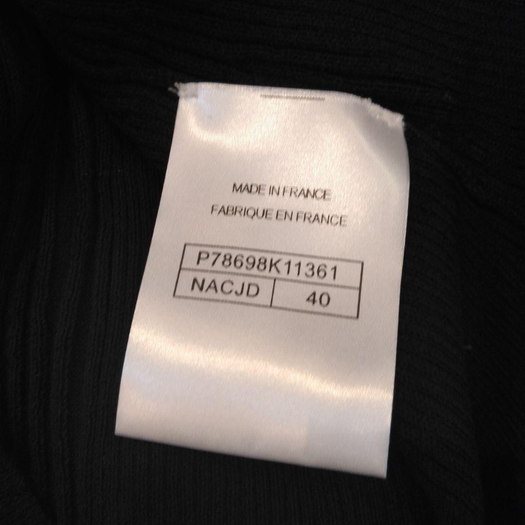 CHANEL ブラック 半袖Tシャツ 魚刺繍