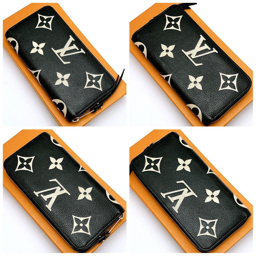 新品同様　ルイヴィトン　モノグラム　バイカラー　アンプラント　ジッピー　正規品