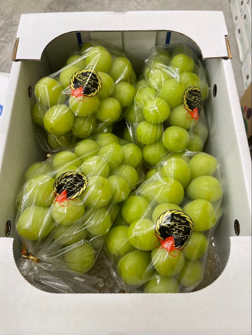 62【島根県産】シャインマスカット約2キロ(3〜5房)×2