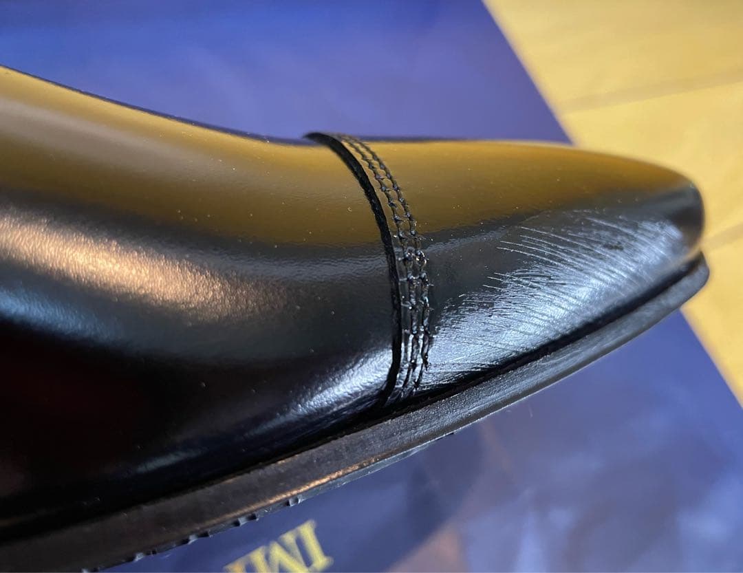 新品リーガルビジネスシューズダブルモンクストラップタフスクラッチレザー25.5