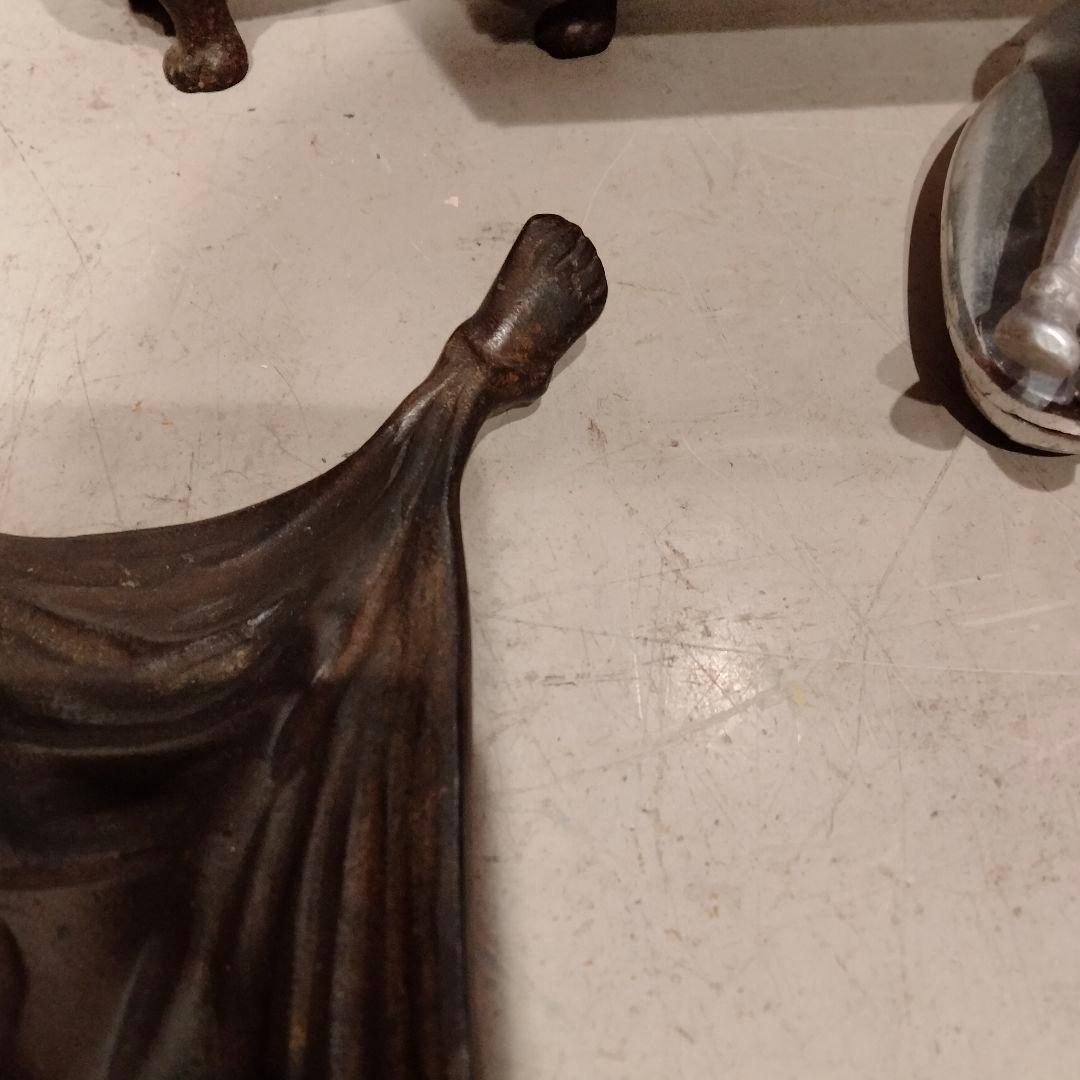 20s 30s レア ビンテージ デビル スカル トレイ ホルダー アンティーク