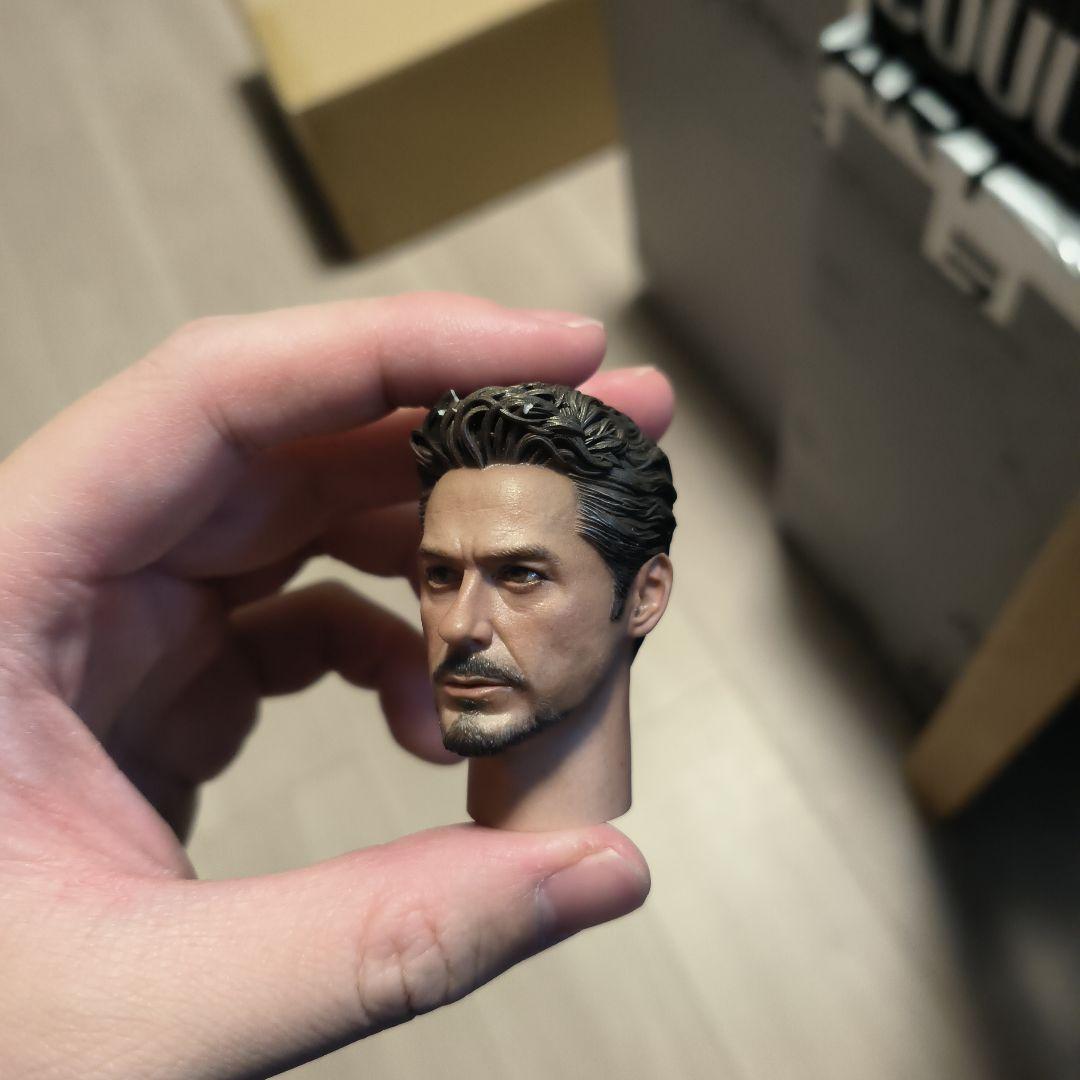 トニー・スターク フィギュアヘッド 1/6 訳あり特別価格！