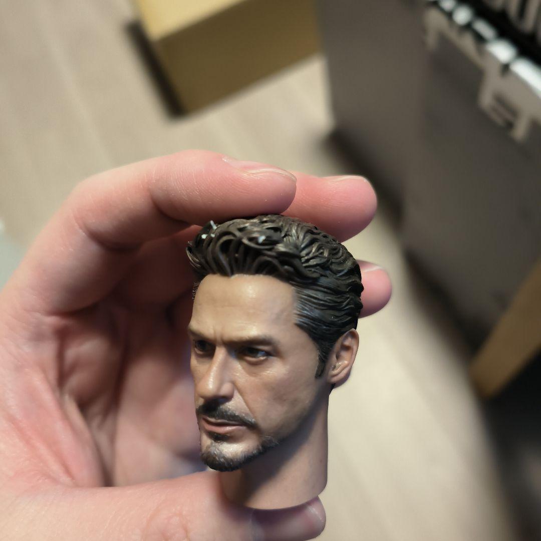 トニー・スターク フィギュアヘッド 1/6 訳あり特別価格！