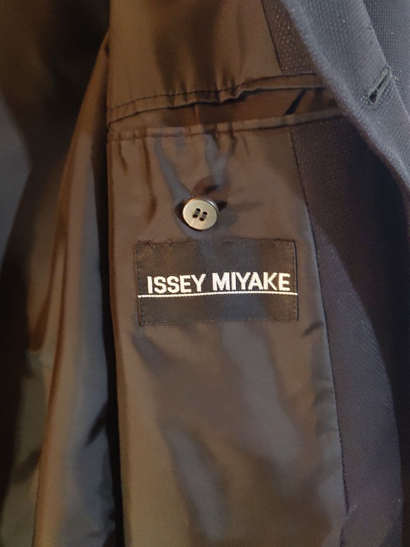 【美品】ISSEY MIYAKE ノーカラージャケット L