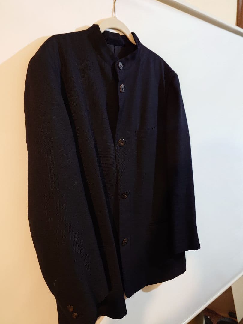 【美品】ISSEY MIYAKE ノーカラージャケット L