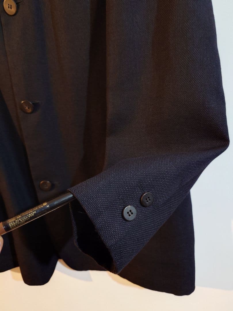 【美品】ISSEY MIYAKE ノーカラージャケット L
