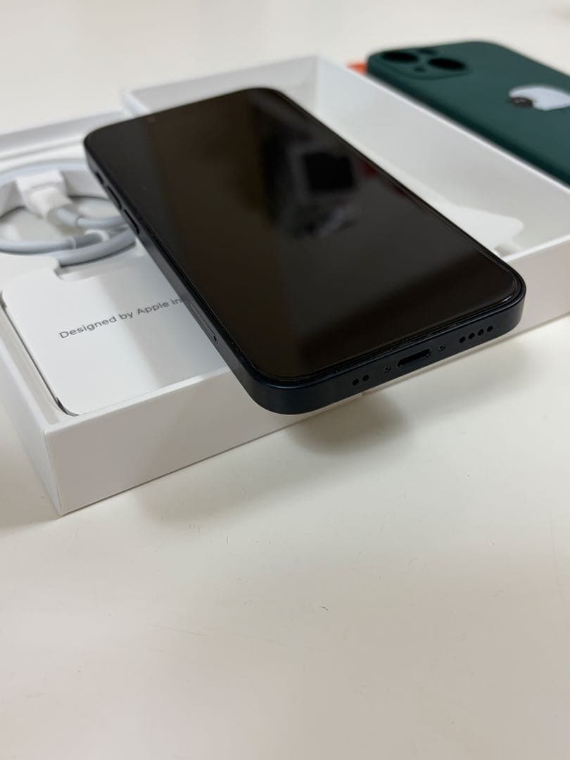 iPhone13mini 128GBミッドナイトブラック 本体 ケース付き