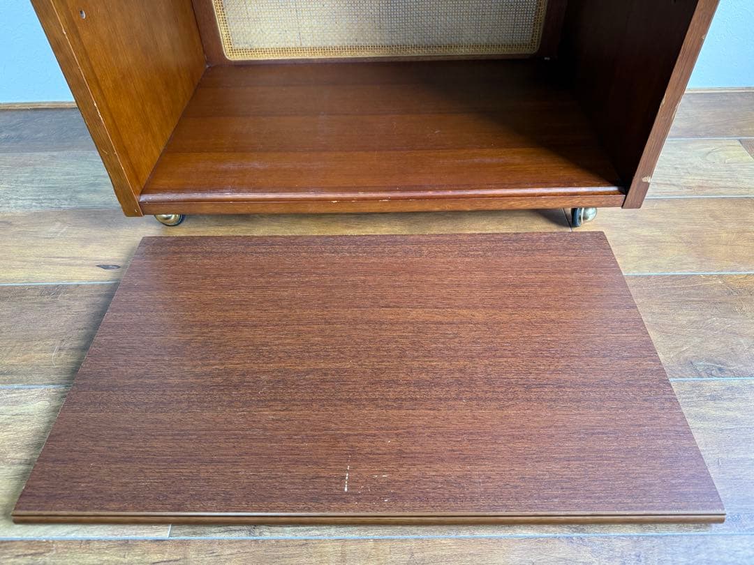 マルニ木工 地中海シリーズ ワゴン ビーチ材 ペーパーメッシュ キャスター4輪