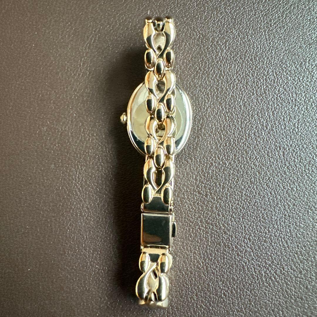 ブレスレットウォッチ シチズンエコドライブ 白蝶貝ゴールド【美品】