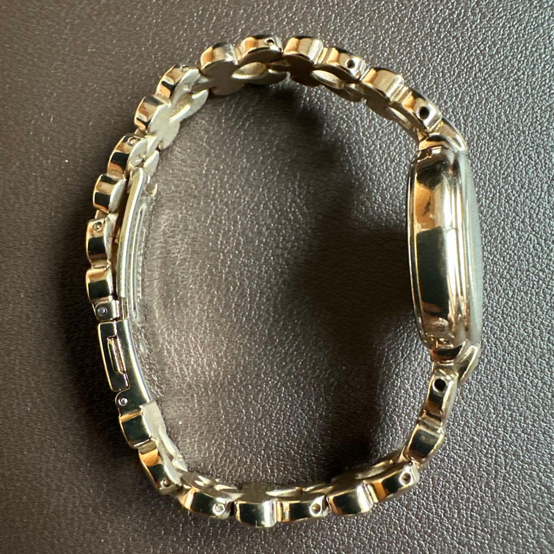 ブレスレットウォッチ シチズンエコドライブ 白蝶貝ゴールド【美品】