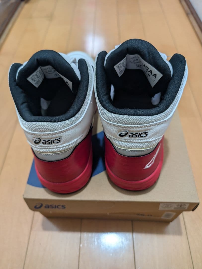新品 asics アシックス 安全靴 26cm ハイカット ウィンジョブ