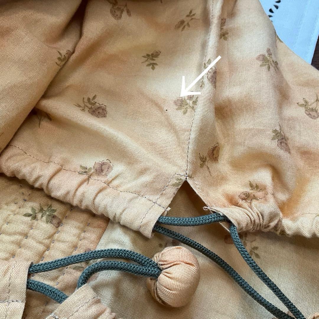 ハンドメイドパッチワークサンプラーかぼちゃ紐付きトートバッグ