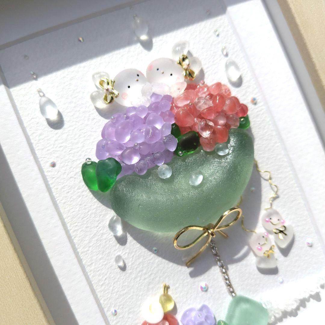 シーグラスアート『 雨があがったら•*¨*•.¸♬︎Cocktail』