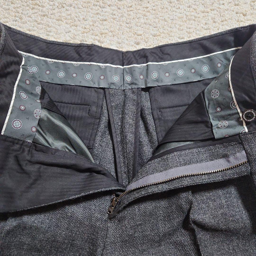 ✨タグ付き未使用✨ タケオキクチ ウールパンツ スラックス グレー M