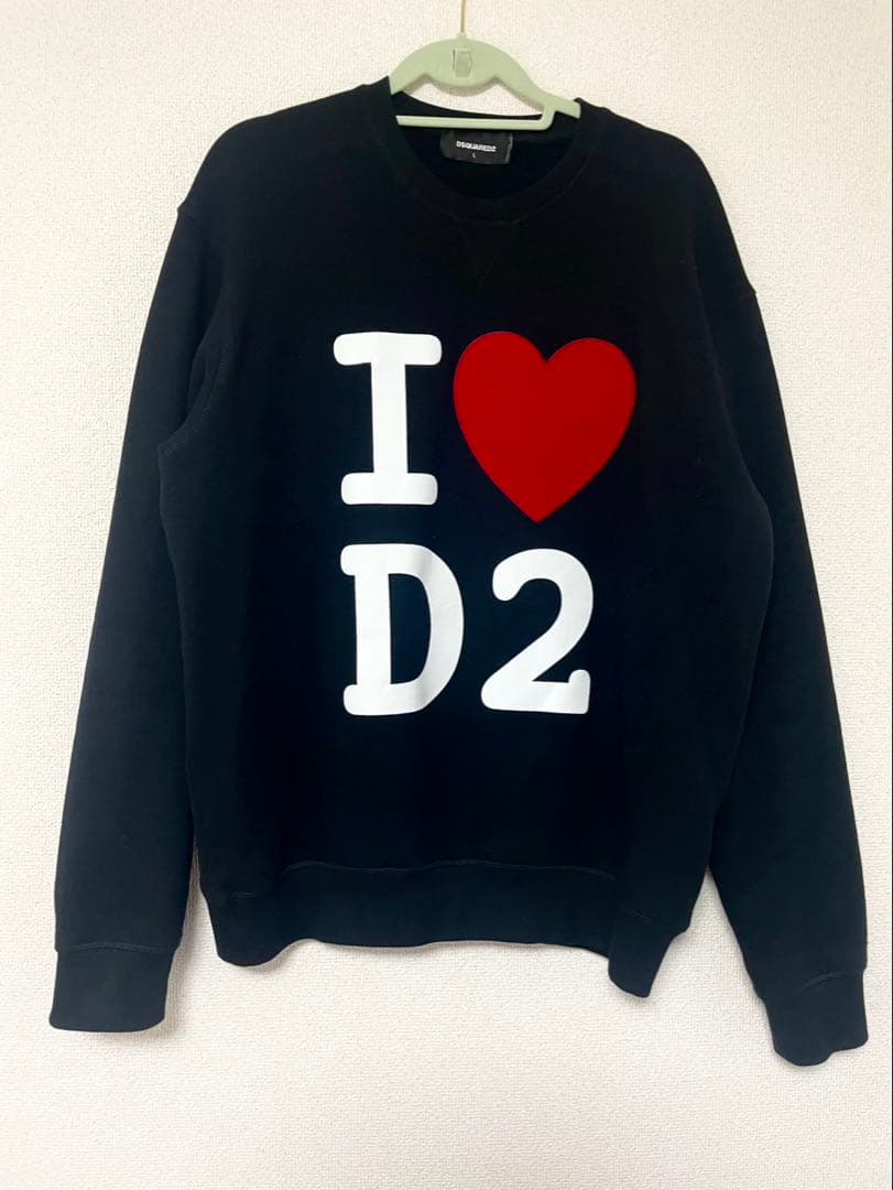 定価6.2万(ディースクエアード)DSQUARED2ハート スウェットL