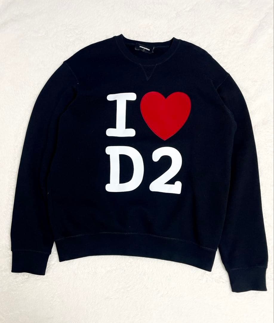 定価6.2万(ディースクエアード)DSQUARED2ハート スウェットL