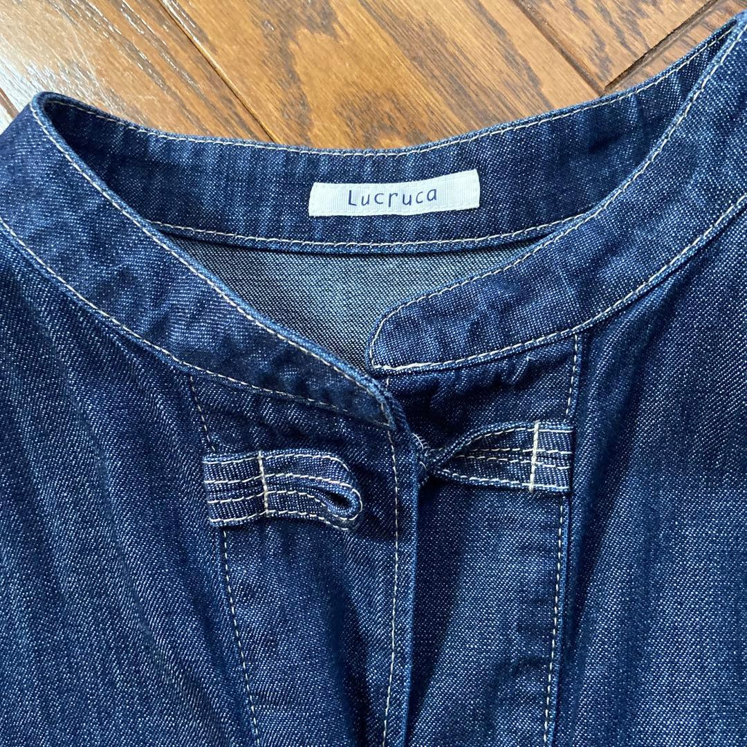 センソユニコ ルクルカ　デニム 長袖シャツワンピース