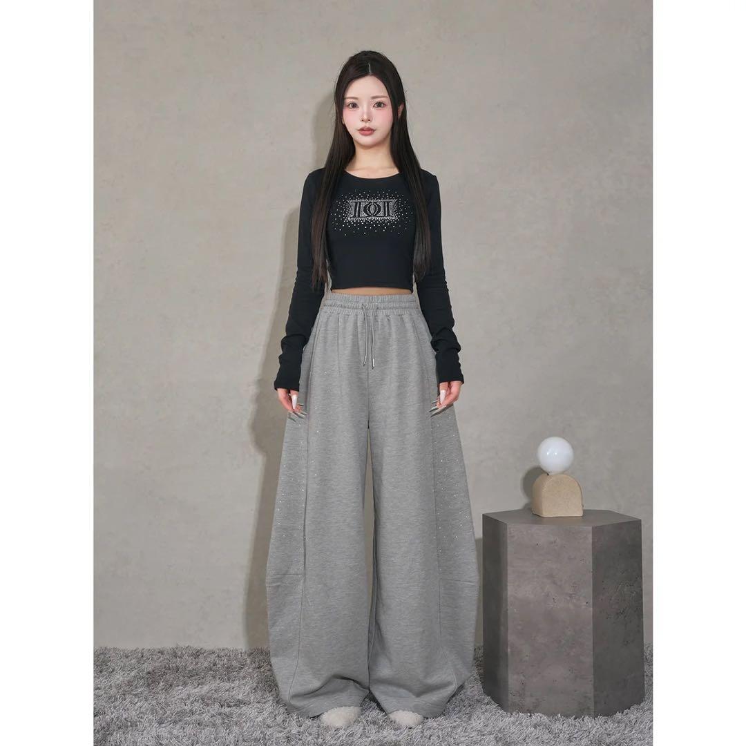 新品タグ付 ダーリッチ ブラック シャイニーDDロゴコンパクトロングTシャツ F