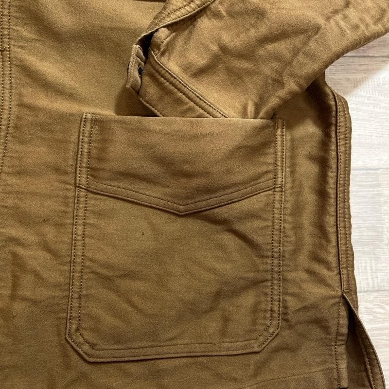 オーベルジュ/シャルボン ディープ/モールスキン/フレンチワークジャケット