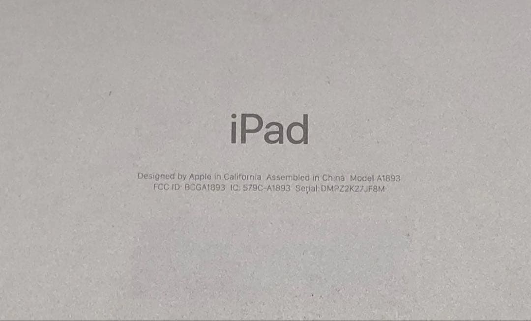 iPad 第6世代 128GB Wi-Fi グレー