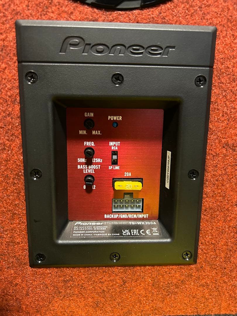 Pioneer TS-WX300A スピーカー 30cm パワードサブウーファー