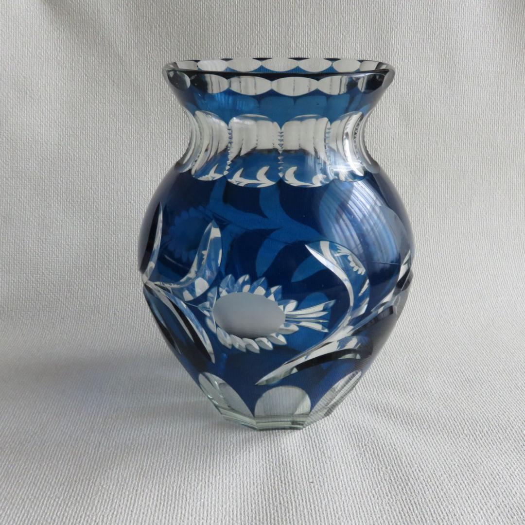 切子　花瓶　アンティーク